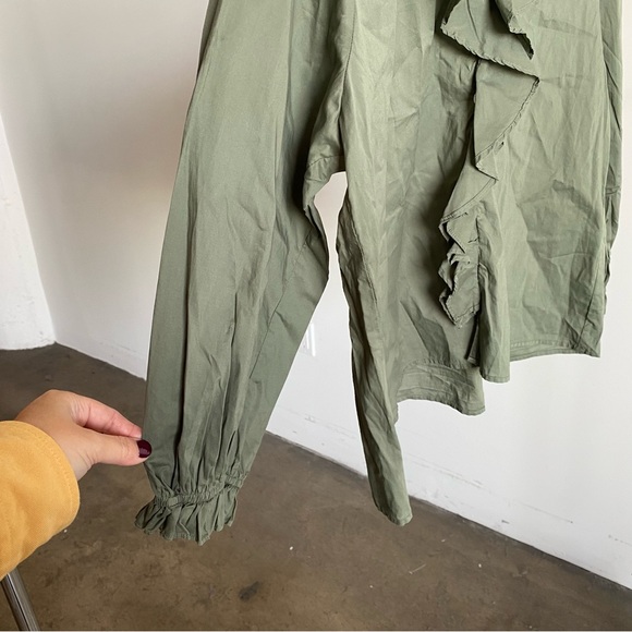 $207 New Green Velvet by Graham & Spencer “Cinthia” Cotton Blouse Sz Small - Picture 5 of 13